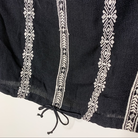 NWT A Beautiful Soul Black Boho Blouse 18/20 - Picture 6 of 7